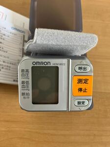 Omron digital automatic hemadynamometer HEM-6022 wrist type operation verification ending 