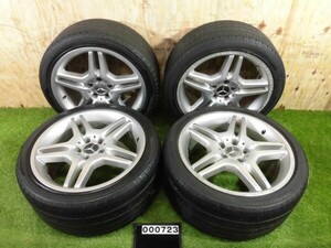 ベンツAMG　純正18インチアルミタイヤセット 18×8J 18×9J 5H PCD112 ブリヂストンレグノGR-9000 夏タイヤ 265/35 235/40 中古品 ZC000723