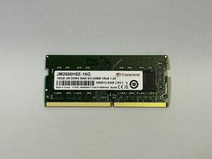 ノートPC用 メモリ Transcend DDR4-2666 SO-DIMM 16GB 1枚