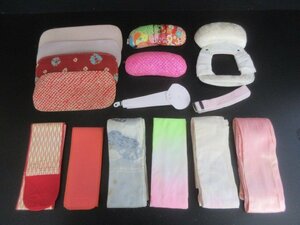  used dressing accessories set together 15 point kimono small articles peace pattern Japanese clothes Japanese clothes .. beginner practice hobby [ dream job ]**