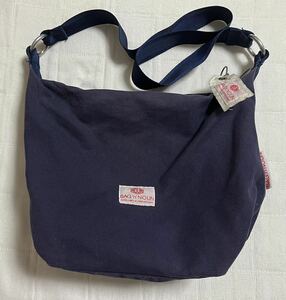 BAG'n'NOUN bag nnaun canvas shoulder bag navy blue color blue navy (USED)