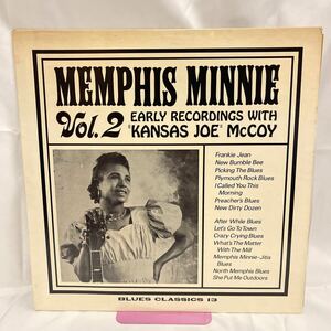 40602N 輸入盤12inch LP★MEMPHIS MINNIE VOL.2 /With Kansas Joe 1930-31★BC13