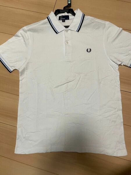 フレッドペリー　ポロシャツ　M12 ティップライン　イングランド　月桂樹 ポロシャツ 白 ホワイト 半袖ポロシャツ