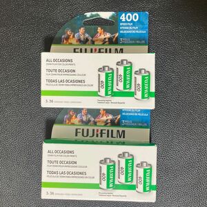 富士フイルム FujiFilm 400 カラーネガフィルム 3本パック　2箱セット