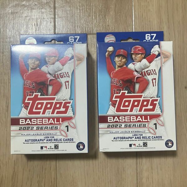 topps mlb 2022 ハンガーボックス　大谷翔平　2箱