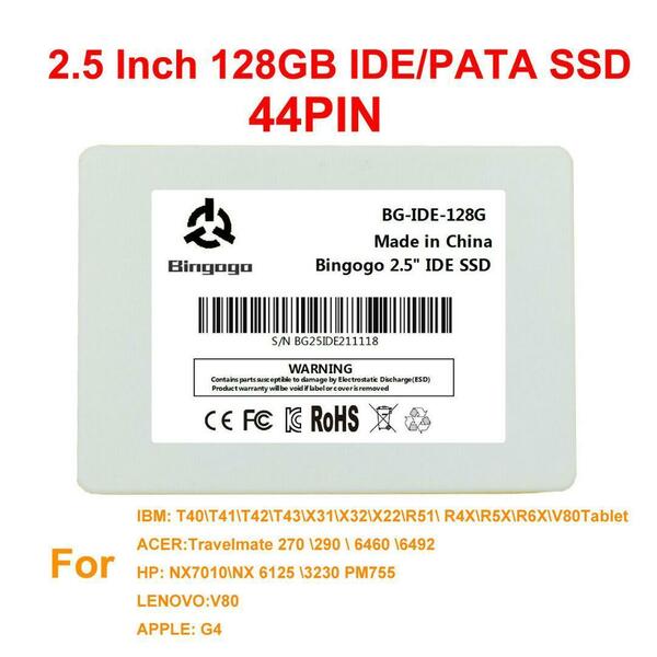新品未使用 2.5インチ128GB-SSD 128GB IDE/PATA 44PIN SSD 2.5インチ内蔵HDD 　送料無料