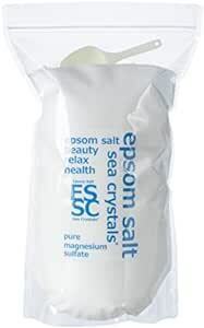 エプソムソルト 4kg 計量スプーン付 国産 化粧品 入浴剤 放射能検査 品質検査済 バスソル