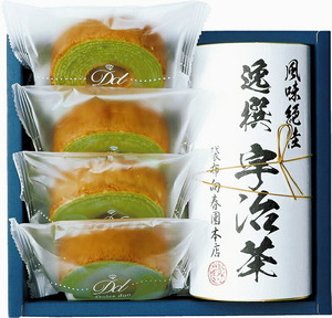  лето. подарок подарок на Bon Festival японский чай предубеждение комплект [ клен ] пакет ткань направление весна . головной офис зеленый чай баумкухен ×4,.. чай чайный пакетик (4g×6p)×1