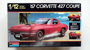 ★☆ モノグラム製 1/12 ’67コルベット427クーペ 未組立理由有り品！！