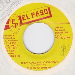 Epレコード　RICHIE STEPHENS / THEY CALL ME CASANOVA (CAN I CHANGE MY MIND)