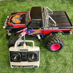  Tamiya bush De Ville 1/10 electric RC off-road pick up radio controlled car Futaba ATTACK-SR FP-T2VR junk 