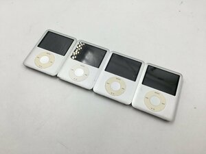 ♪▲【Apple アップル】iPod nano 第3世代 MA978J 4GB 4点セット まとめ売り 0603 9