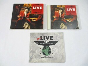 【453】『 CD　近藤真彦 / LIVE 10th Anniversary '90　CSCL-1191　ブックレット・応募券付 』