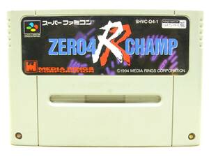 ビンテージレア?任天堂SUPER Famicomスーファミカセット本体のみ「ZERO4 CHAMP RR ゼロヨンチャンプ4」ONのみ確認 ジャンク ソフト