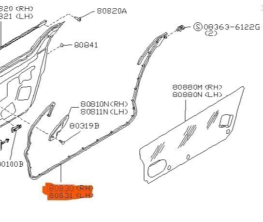 ★未使用 純正 日産 Z32 フェアレディZ 2シーター フロント ドア ウェザーストリップ 左右 CZ32 300ZX Nissan WEATHERSTRIP FRONT DOOR ★未使用 純正 日産 Z32 フェアレディZ 2シーター フロント ドア ウェザーストリップ 左右 CZ32 300ZX Nissan WEATHERSTRIP FRONT DOOR