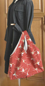 ｜ハンドメイド｜和柄うさぎの布製エコバッグ＆巾着袋1個｜2点セット｜サブバッグ　