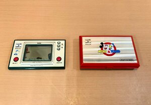 [ Junk ] nintendo Nintendo Game & Watch Mickey & Donald DM-53 Popeye PP-23 set sale 2 pcs [1 jpy start!]