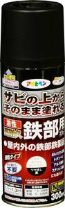 油性高耐久鉄部用スプレー 300mL (ツヤ消し黒)/62-2309-54