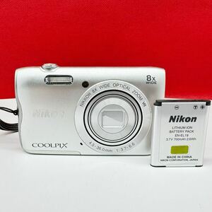 ▲ Nikon COOLPIX A300 クールピクス シルバー コンパクトデジタルカメラ 動作確認済 シャッター、フラッシュOK ニコン