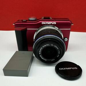 ▲ OLYMPUS PEN E-PL1s ボディ ミラーレス一眼 M.ZUIKO DIGITAL 14-42㎜ 1:3.5-5.6 Ⅱ 動作確認済 現状品 オリンパス