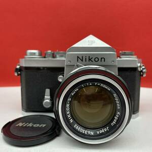 □ Nikon F アイレベル 一眼レフカメラ フィルムカメラ ボディ NIKKOR-S Auto 50mm F1.4 レンズ 動作確認済 現状品 ニコン