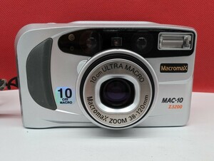 ▼ Macromax MAC-10 Z3200 コンパクトフィルムカメラ ZOOM 38-120mm 動作確認済 シャッター、フラッシュOK GOKO ゴコー マクロマックス