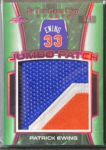 2018 Leaf In The Game Used Sports Jumbo Patch Jersey 4枚限定 Patrick Ewing 実使用 ユーイング ニックス