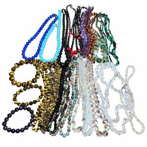 [1 jpy ~] natural stone color stone color stone crystal green stone etc. silver metal fittings accessory necklace bracele large amount 897.9g 25 point set 
