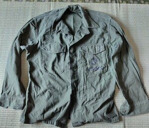  America army sea .. utility jacket OG-107 L size the US armed forces discharge goods the truth thing 