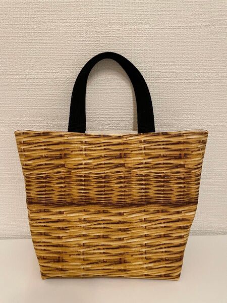 ハンドメイド トートバッグ エコバッグ かごバッグ風 バスケット風