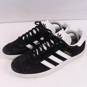 GAZELLE 26.5cm/adidas ガゼル ガッツレー アディダス スニーカー 黒 ブラック 白 中古 古着 レディース ad5171