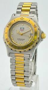 「タグホイヤー　1円～」　「TAGHEUER」　934.215　プロフェッショナル　デイト　腕時計　クォーツ　稼働　レディース　C9691