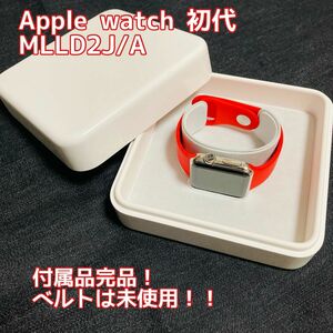 Apple watch 初代 38mm ステンレス MLLD2J/A PRODUCT Red スマートウォッチ アップルウォッチ