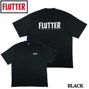 【 FLUTTER 】フラッター OG Logo S/S Tee / BLACK-XL [flutter-tee] ショートスリーブ半袖Tシャツ ビッグロゴ オーシャンビートル取り扱い