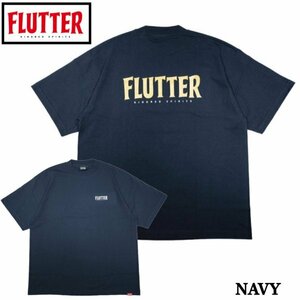 【 FLUTTER 】フラッター OG Logo S/S Tee / NAVY-XL [flutter-tee] ショートスリーブ半袖Tシャツ ビッグロゴ オーシャンビートル取り扱い