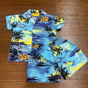 【Aloha Mo'i】キッズアロハシャツ　パンツセット　サイズ90