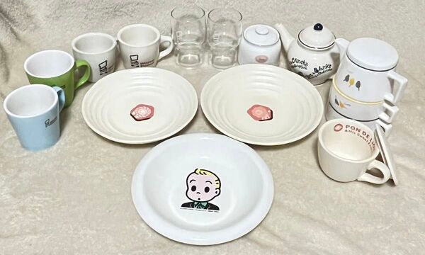 ミスド ミスタードーナツ 食器 まとめ売り お皿 ティーポット シュガーケース グラス コップ