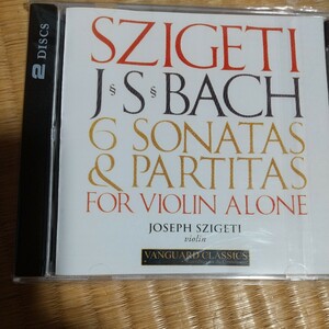 2CD★シゲティ / バッハ：無伴奏ヴァイオリンのためのソナタ＆パルティータ（全曲） VANGUARD輸入盤