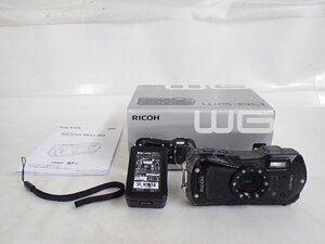 RICOH Ricoh WG-80 компактный цифровой фотоаппарат черный инструкция / оригинальная коробка есть * 6E940-1
