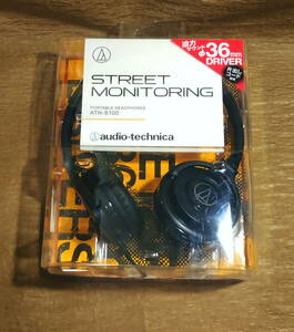 【中古・動作確認済】audio-technica STREET MONITORING ポータブル ヘッドホン ブラック ATH-S100