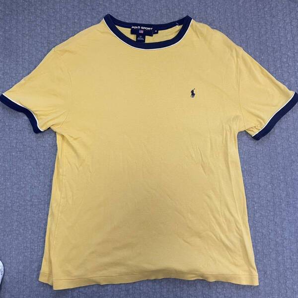 ポロスポーツ ポロスポ リンガー tシャツ Mサイズ イエロー 黄色 POLOSPORT