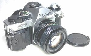 ★完動・かなり綺麗・極美品★Canon AE-1 PROGRAM ボディ＋Canon New FD 50mm F1.4 レンズセット カメラボディとレンズともかなり綺麗