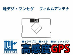 メール便送料無料 GPS一体型フィルムアンテナ 1枚 単品 カロッツェリア AVIC-MRZ02 地デジ フィルムエレメント 高感度 カーナビ のせかえ