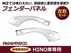 日野 hINO デュトロ トヨタダイナ / エアループデュトロ 標準車 メッキ フェンダー パネル 交換 カスタム