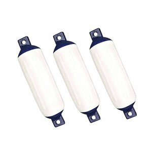 [ new goods ] boat fender 220×680mm white × blue white × blue L size 3 piece jet boat boat mooring equipment sea marine sport protection 