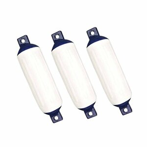 [ new goods ] boat fender 220×700mm white × blue white × blue L size 3 piece jet boat boat mooring equipment sea marine sport protection 