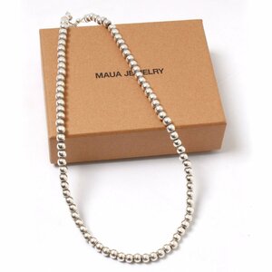 MAUA JEWELRY 5㎜ silver beads 43cm necklace シルバー マウアジュエリー シルバービーズ ネックレス
