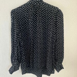 長袖 シャツ トップス ドット柄 ZARA ブラウス