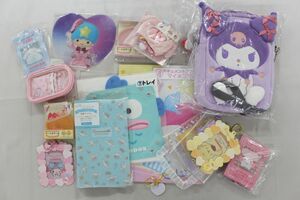 P00] Sanrio Cinnamoroll other "uchiwa" fan name badge etc. summarize large amount goods set goods 