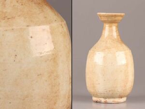 古美術 朝鮮古陶磁器 李朝 白磁 徳利 時代物 極上品 初だし品 C6522